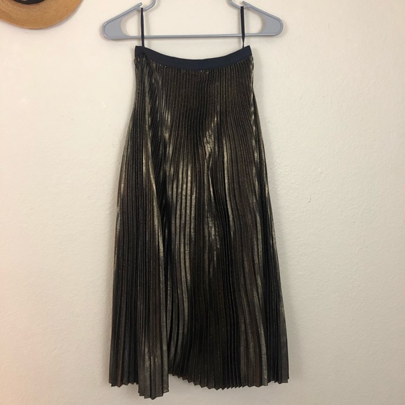 Aritzia Babaton Jude Pleated Midi Skirt - Picture 2 of 8
